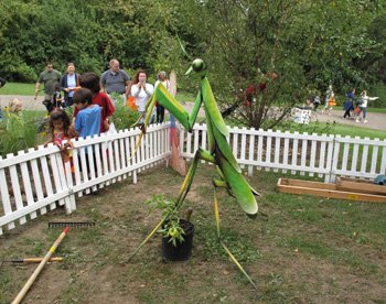 Giant Praying Mantis at Storywalk